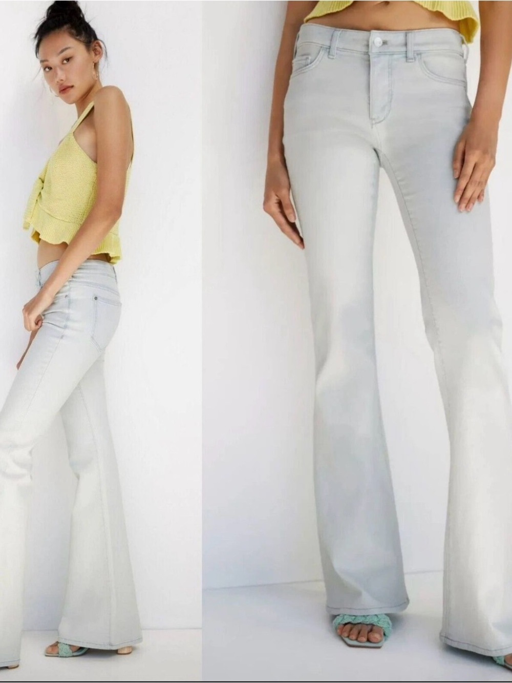 Anthropologie Pilcro Flare Jeans Light Wash Size 28 EUC